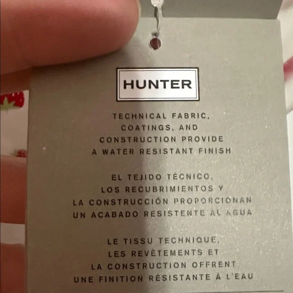 Hunter clear with strawberries rain coat - Picture 3 of 5